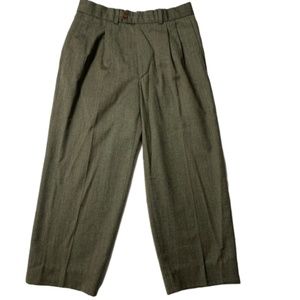 St Michael Cropped Olive Pants 30